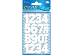 Cijfereretiket Z-design Home 2 vel watervast wit