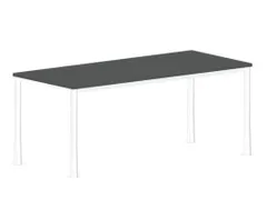 in hoogte verstelbaar bureau 720-840x1800x800mm hout MS-donkergrijs