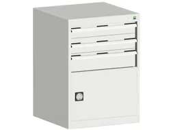 ladekast HxBxD 900x650x525mm 3laden RAL7035