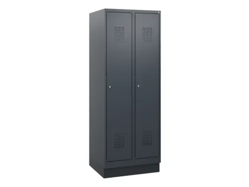 schoollocker,HxBxD 1630x600x500mm,2vak,vak B 300mm,cil.-slot,sokkel