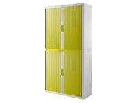 Roldeurkast H X B X D 2040X 1100X 415Mm 4 Oh Romp Wit Front Groen