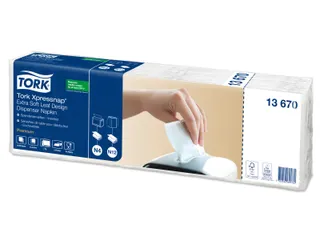 Tork 13670 Xpressnap Extra Zachte dispenserservet 2-Laags Leaf Design - 2