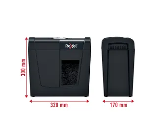 Papiervernietiger Rexel Secure X6 snippers 4x40mm - 10