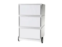 mobiel ladeblok,HxBxD 642x390x436mm,3lade(n),romp wit,front wit