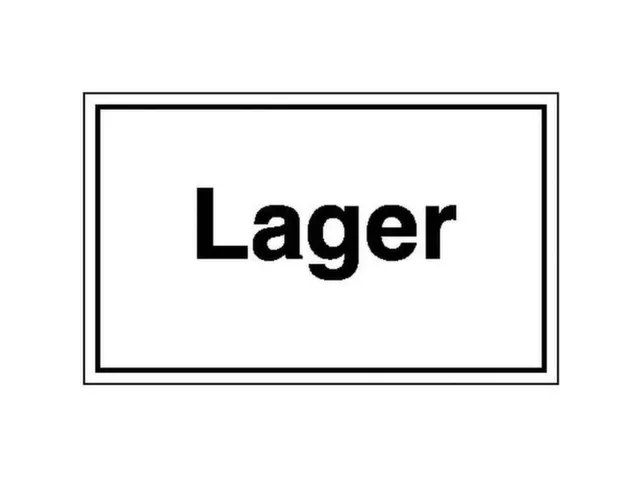 aanwijzingsbord,Magazijn,PVC,om te verlijmen,HxB 150x250mm