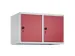 opzetkast,v. locker,2vak.,vak B 400mm,HxBxD 500x800x500mm,vleugeldeur