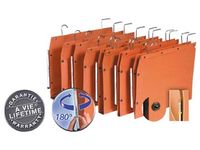 L'Oblique Hangmappen A4 Voor Kasten TUB U-Bodem 80mm Oranje