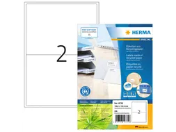 HERMA 10735 Etiketten gerecycled papier A4 199,6x143,5mm Wit 160 stuks