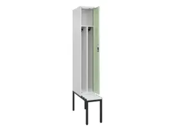 locker met bank,voor scheiding van kleding,HxBxD 2120x300x815mm,1vak