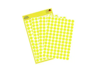 Etiket Avery Zweckform 3013 Rond Ø8mm Geel 416 Stuks - 1