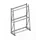 magazijnrek voor profielen,grondveld,eenzijdig,HxBxD 2200x1400x500mm