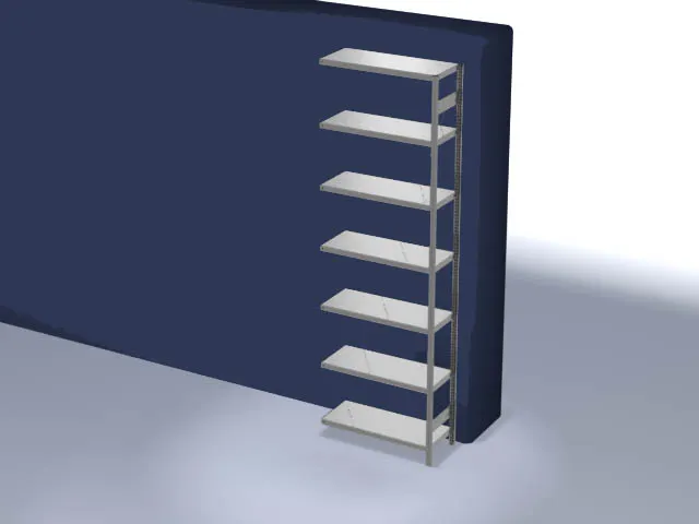 systeemstelling,aanbouwveld,HxBxD 3000x1010x435mm,vakl. 225kg