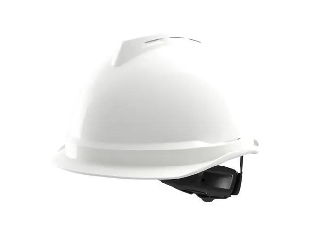 MSA V-Gard 520 Linesman veiligheidshelm, ABS, niet geventileerd, wit,