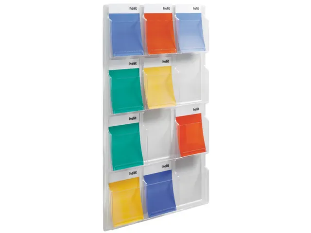 wandfolderhouder,HxBxD 1260x766x51mm,v. 12xDIN A4