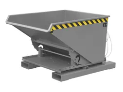 3-zijdig Kantelende Kiepbak 0.60m³ Grijs 890x 1010x 1260mm