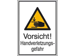 waarschuwings-combibord,v. binnen/buiten,Pas op! Risico op handletsel