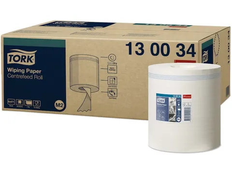 Tork 130034 Poetspapier M2 Centerfeed 1-laags Wit Voordeelbundel