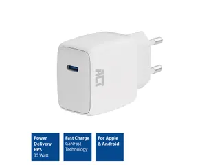 Oplader ACT 35w 1-poort usb c wit - 3