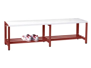 omkleedbank,HxLxD 430x1500x370mm,onderstel RAL3000 - 2