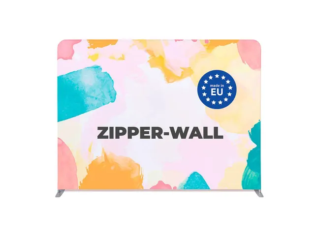 Beurswand Zipper-Wall Straight Basic 300x230cm