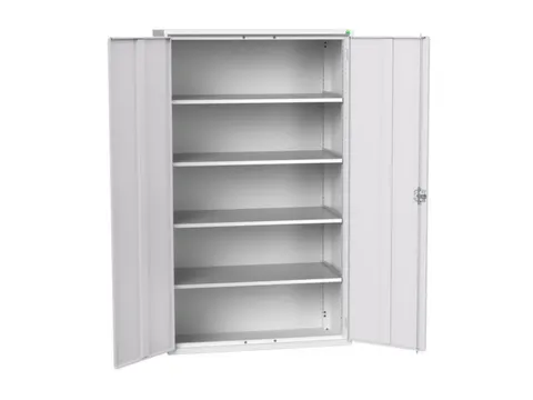 universele kast,HxBxD 2000x1300x550mm,4xStalen bodem,draaigrendelslot