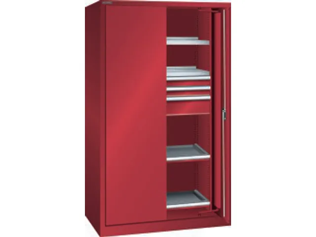 zwaarlastkast met zwenkdeuren,HxBxD 1950x1146x690mm,lak RAL3003