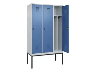 locker voor scheiding van kleding,HxBxD 2120x1200x500mm,3vak - 1