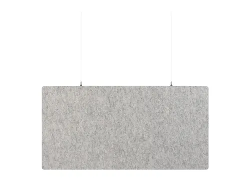 Akoestisch PET-vilt rechthoekig plafondpaneel 60x120cm Lichtgrijs