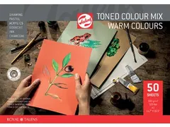 gekleurd tekenpapier, warme kleuren, ft A3 180g