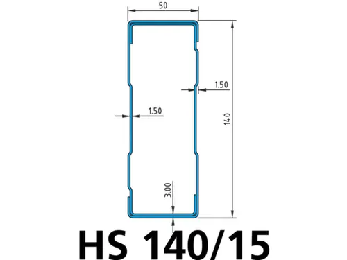 Lengtetraversen,v. palletstelling,L 3600mm,veldlast 10650kg