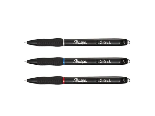 Gelschrijver Sharpie S-Gel Medium punt 0.7mm Blister 3 kleuren