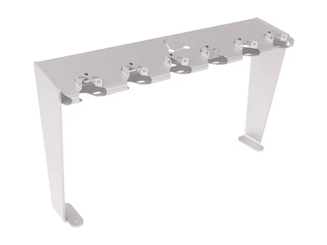 Steprek voor 6 steppen L 1006mm eenzijdig RAL7044