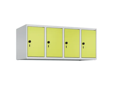 opzetkast,v. locker,4vak.,vak B 300mm,HxBxD 500x1200x500mm,vleugeldeur