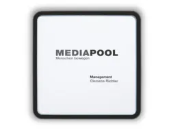 Deurbordje 155x155x12mm Polycarbonaat-Raampjes Abs-Kunststof-Frame