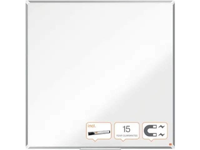 Nobo Whiteboard 120x120cm Staal Premium Plus Magnetisch