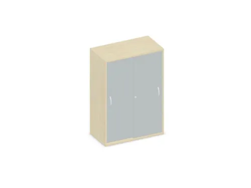 Schuifdeurkast 1150x800x430mm Romp Esdoorn Decor Front Lichtgrijs