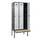 locker met bank,voor scheiding van kleding,HxBxD 2120x900x815mm,3vak