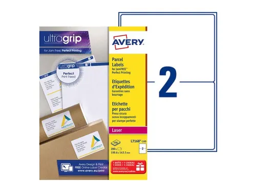 Verzendetiket Avery QuickPeel L7168-100 199.6x143.5mm Wit 200 stuks