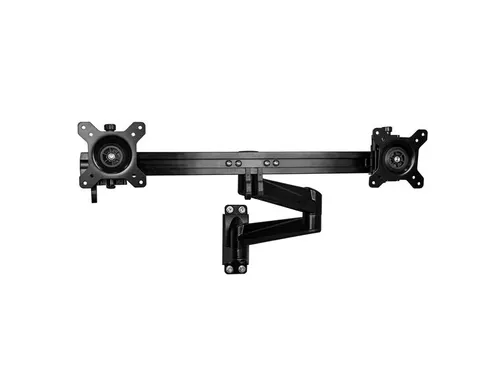 Dubbele Monitorarm Wand Zwart 2 schermen