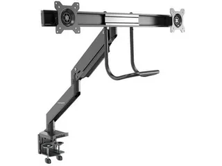 Heavy duty monitor arm voor 2 schermen verstelbare dual monitor beugel - 1