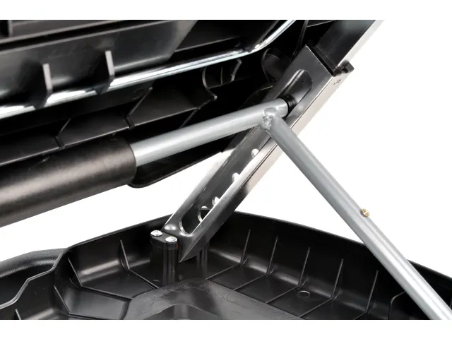 Voetensteun & Voetenbank Massage Rollers 6 Hoogte Standen Zwart