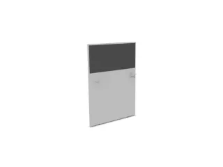 baliepaneel bureau aanbouw links MP-lichtgrijs BN8010-antraciet 800mm - 1