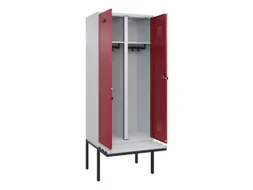 locker met bank,voor scheiding van kleding,HxBxD 2120x800x815mm,2vak