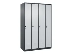 locker,HxBxD 1850x1200x500mm,4vak,vak B 300mm,draaigrendel