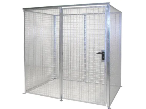 Gasflessendepot Staal/gaas Hxbxd 2060x2100x1500mm Voor 48 Gasflessen