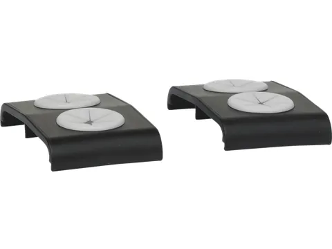 ErgoClean 380100 wisdoekklemmen set van 2, zwart-wit kunststof