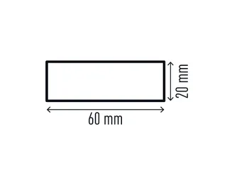 Beschermingsprofiel Durable S20 recht 1m geel zwart - 4
