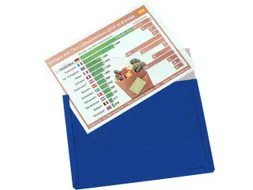 zichtpaneel,DIN A4,liggend,blauw,achterzijde magnetisch