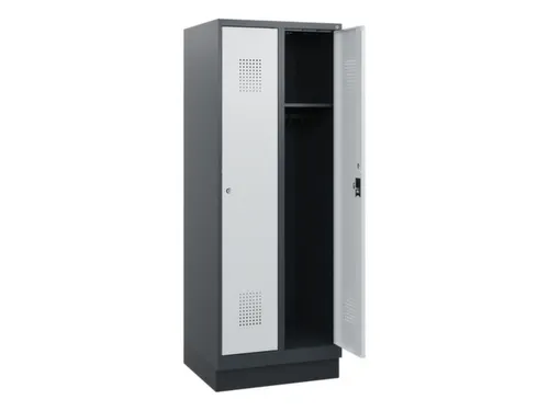 schoollocker,HxBxD 1630x600x500mm,2vak,vak B 300mm,cil.-slot,sokkel