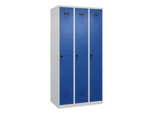 locker,HxBxD 1850x900x500mm,3vak,vak B 300mm,draaigrendel